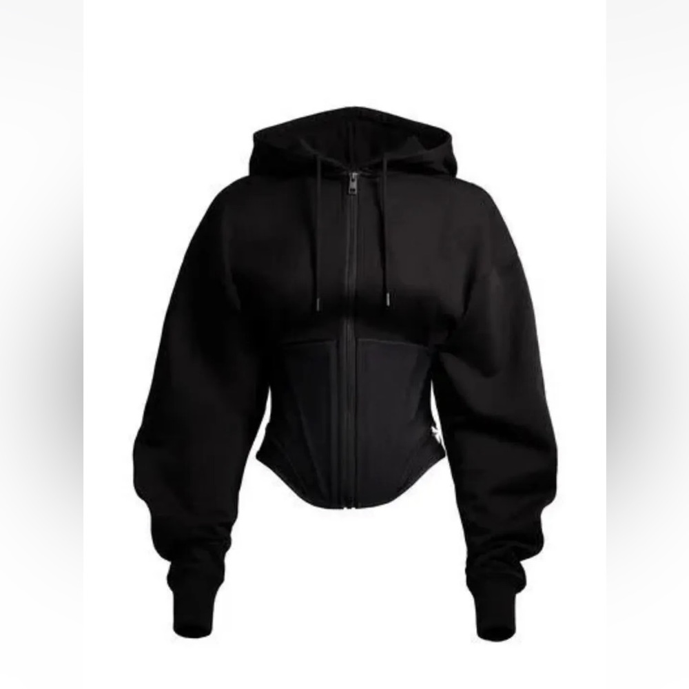 Mugler H&M  black corset hoodie sold!!!